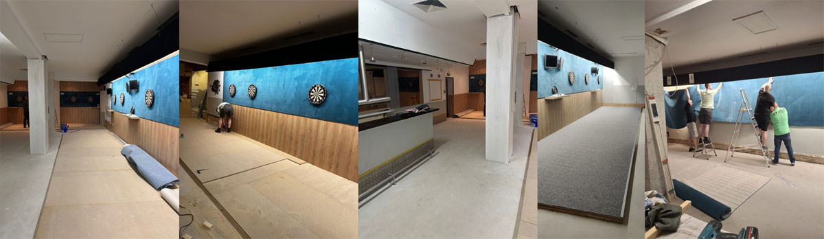Renovierung unseres Dartkellers