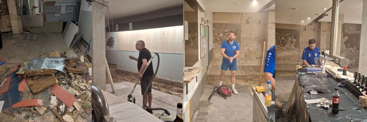 Renovierung unseres Dartkellers